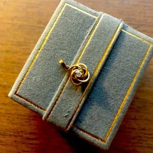 10 kt. Gold & Diamond “Love Knot” Pendant